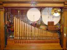 Upper interior of the restored Cremona Orchestra J orchestrion.