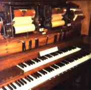 Wurlitzer style K duplex music roll mechanism and keyboards